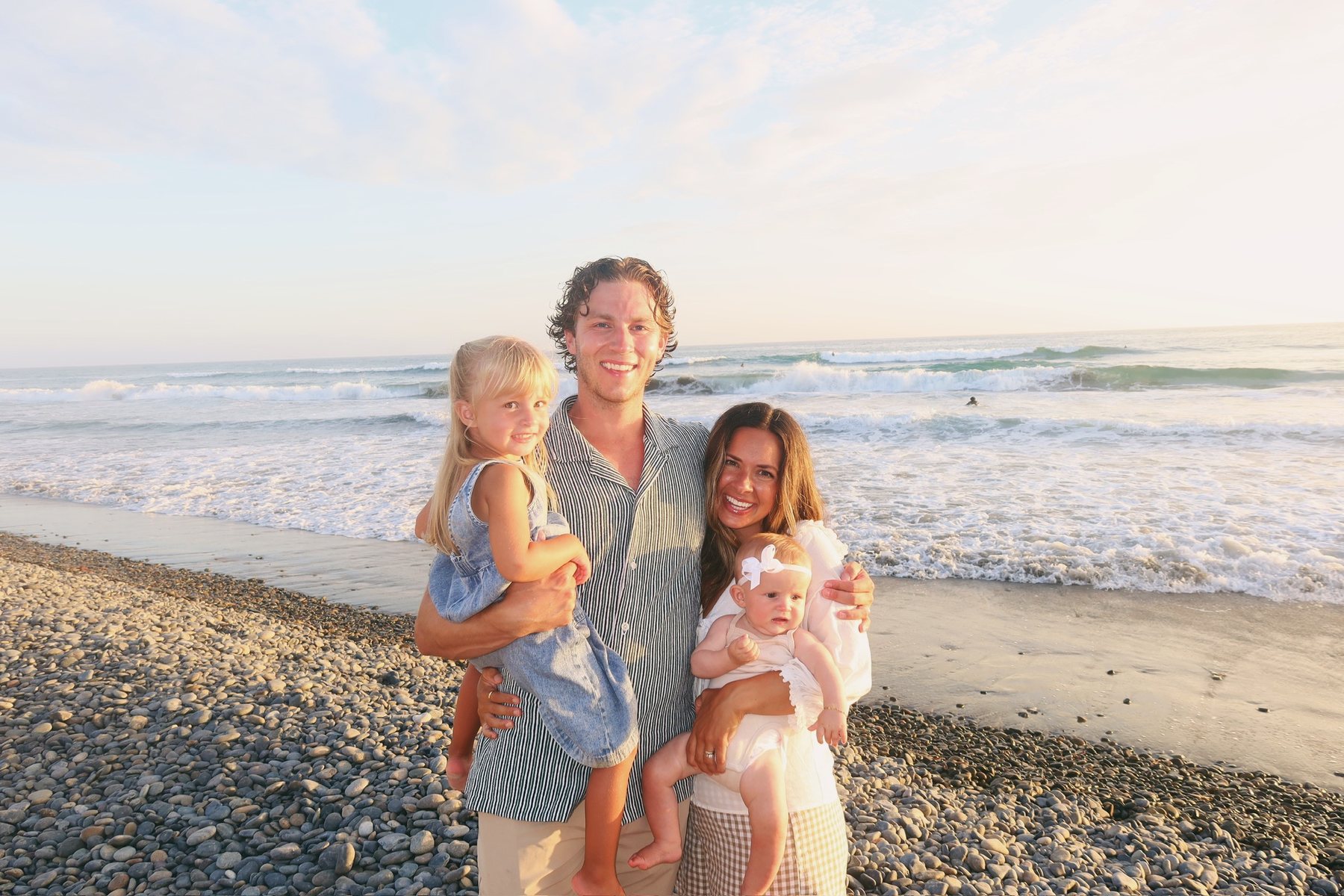 Matt Keepman with his wife and two daughters